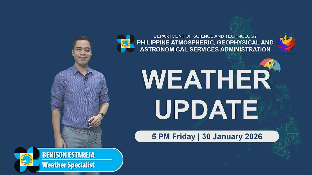 Public Weather Forecast issued at 5 PM | January 30, 2026 - Friday