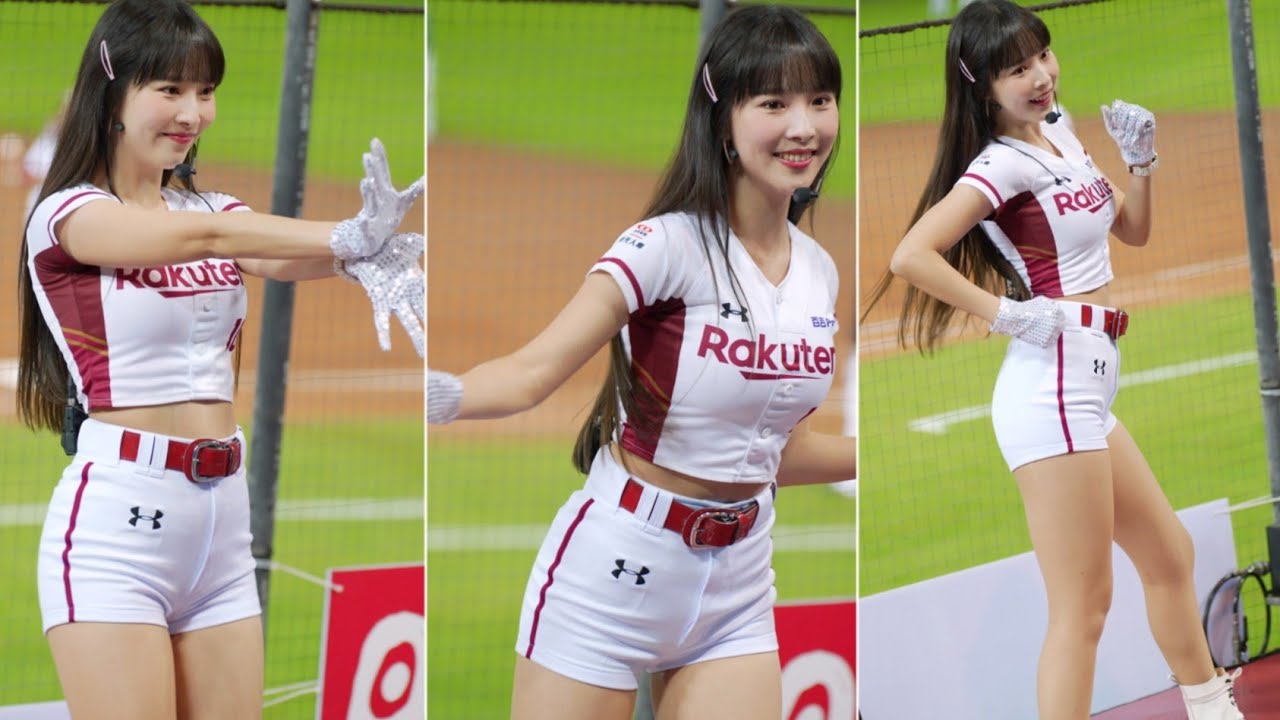 20230425 青埔棒球場 樂天 rakuten girls rina《韓風應援homerun flower不熟跳起來特可愛 樂天disco 人正花怎麼開都好看~》