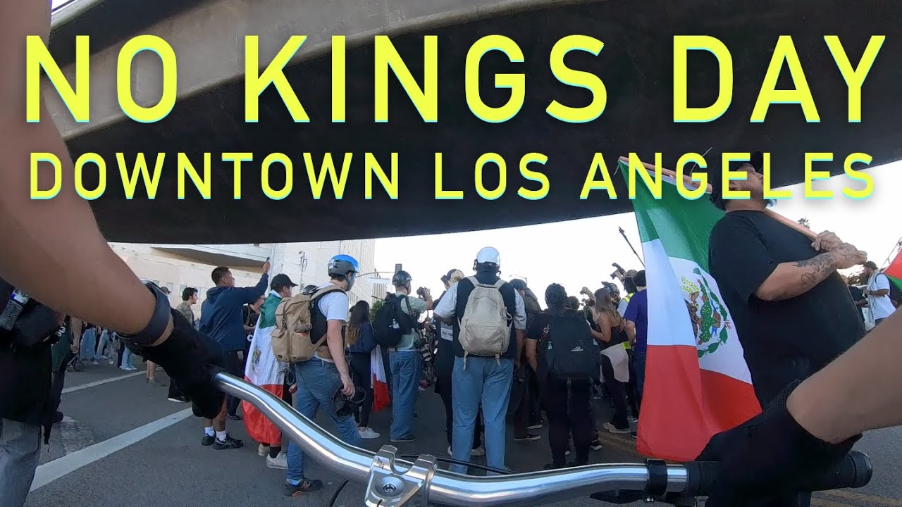 No Kings Day ICE Protest Downtown Los Angeles