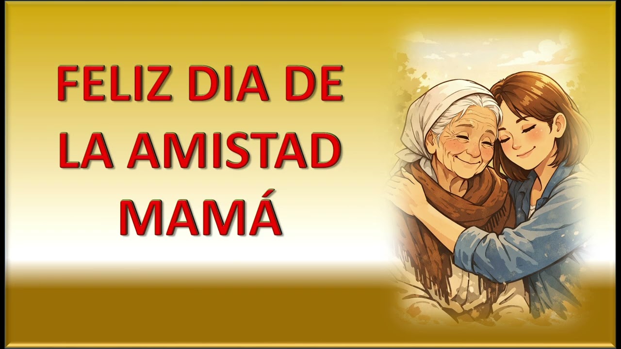 FELIZ DIA DE LA AMISTAD MAMÁ