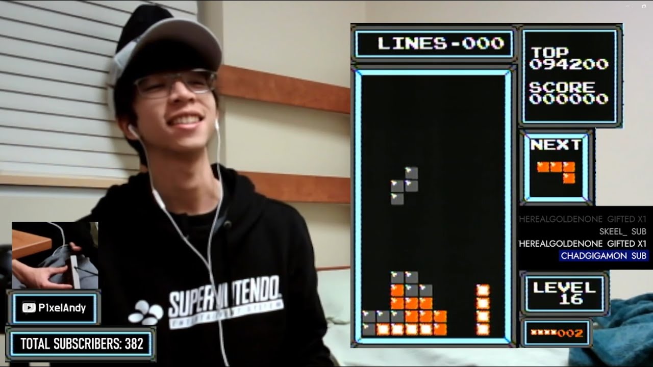 Going for level 255 in NES Tetris