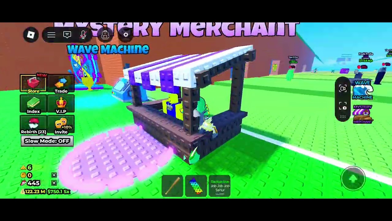 Playing Roblox games! 