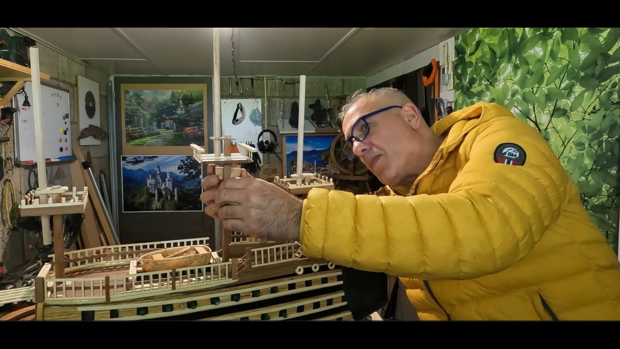 VICTORY model ship, part 3 صناعة سفينة خشبية الجزء الثالث #hmsvictory #shipmodeling