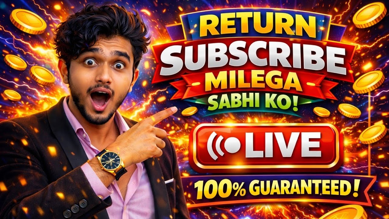 🔴 FREE LIVE PROMOTION | SABHI KO RETURN SUBSCRIBE MILEGA 😱 FREE SUBSCRIBE #FREE #FREEPROMTION