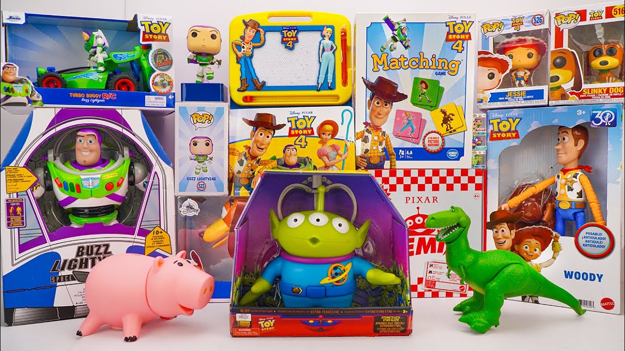 Unboxing Disney Pixar Toy Story toy collection ASMR | Woody & Buzz Lightyear & Aliens & Hamm