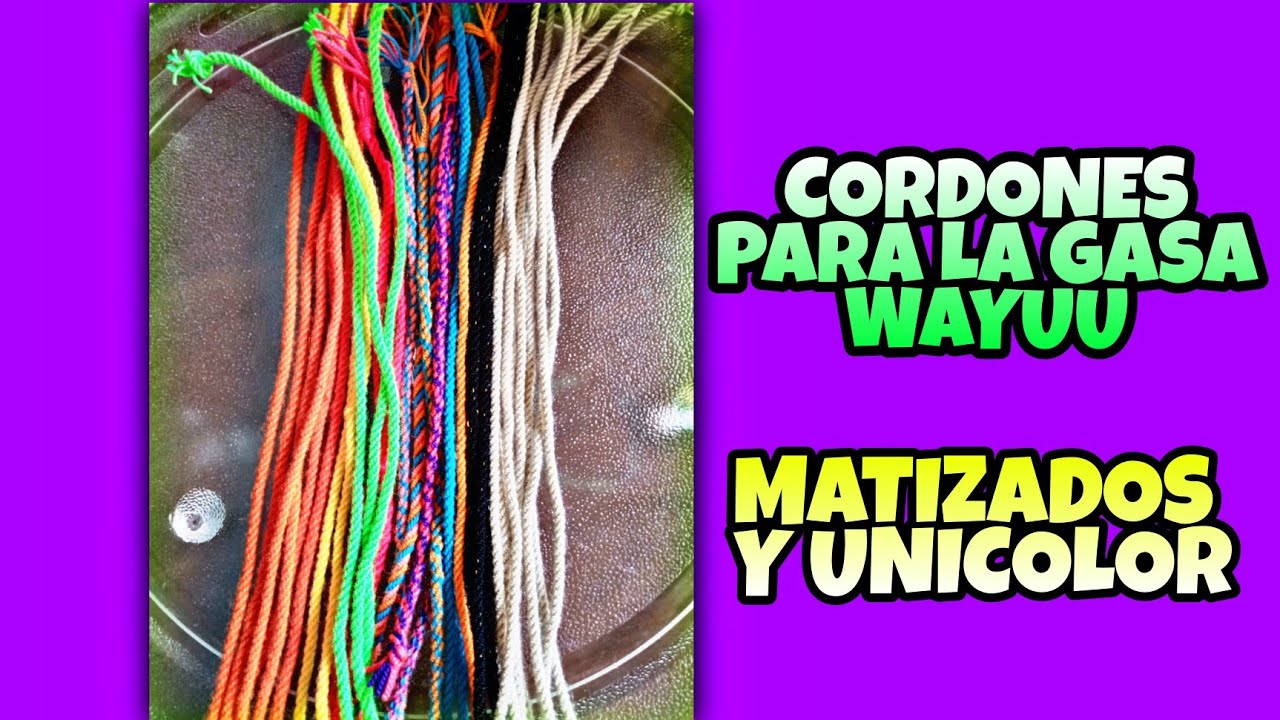 COMO ENTORCHAR los CORDONES✅ para la GASA WAYUU [MUY FACIL]
