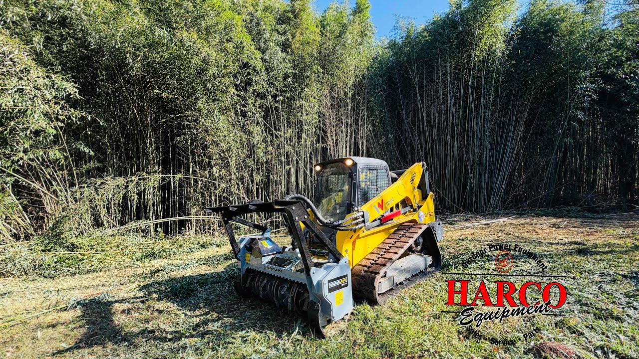 Baumalight MS1160 on Wacker Neuson ST50 - New Auxiliary Hydraulic Cooler Kit TESTING
