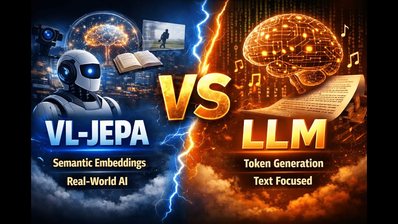 VL-JEPA vs LLM 🔥 Future of Vision-Language AI Explained | Token vs Embedding Models