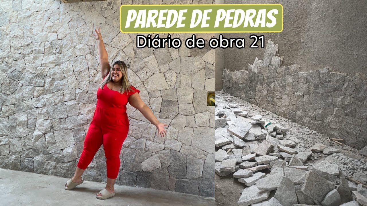 Diário de obra 21 - Parede de Pedras Naturais - Pedra Madeira Bossa Nova ou Moledo -