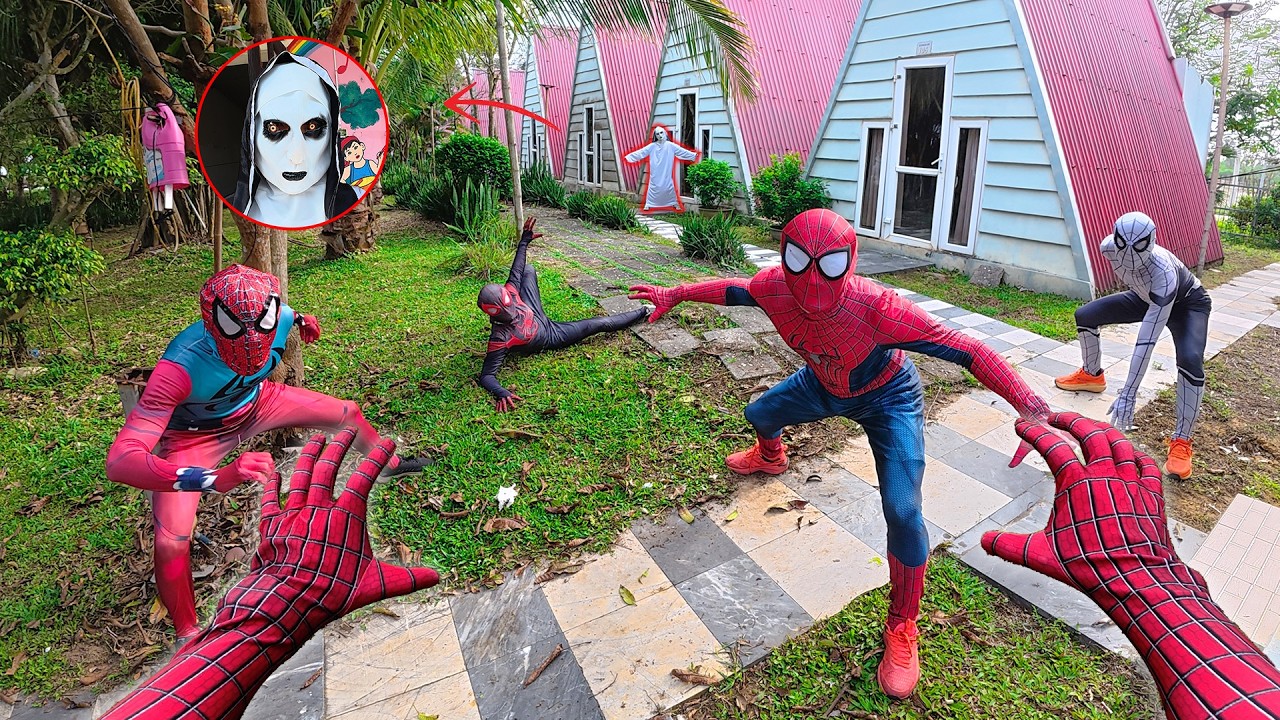 Escape the Resort Before Midnight! 5 Spider-Man vs Serbian Dancing Ladies (Action POV Story)