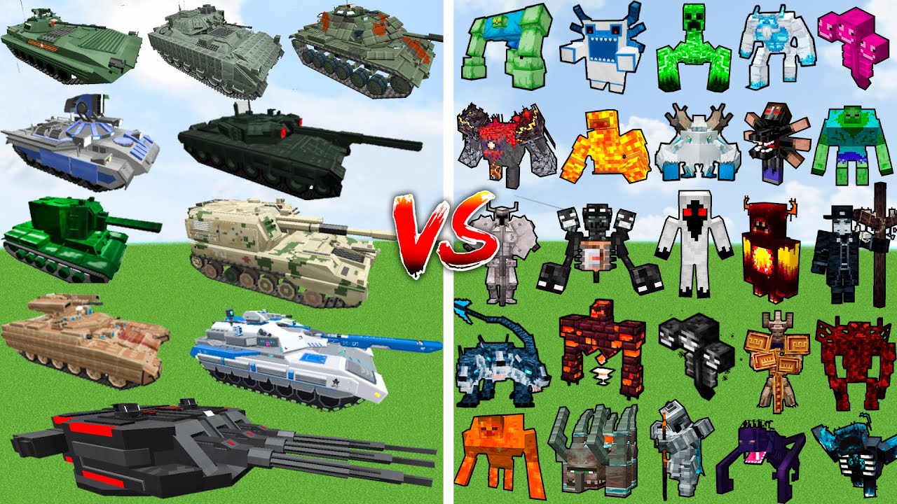Which Superb Warfare Vehicle Can Defeat the Most Minecraft Bosses?