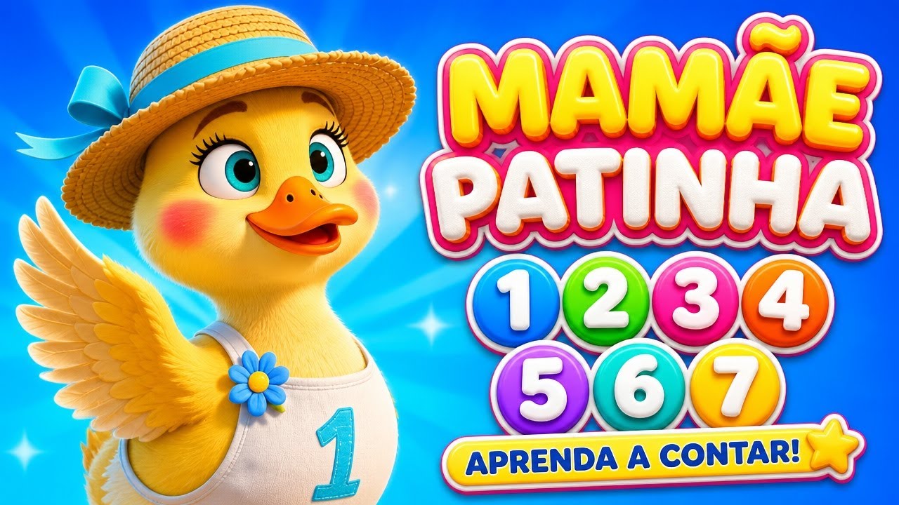 Mamãe Patinha 🦆 Aprende a Contar de 1 a 7 | Música Infantil Educativa | Bellguinha Kids