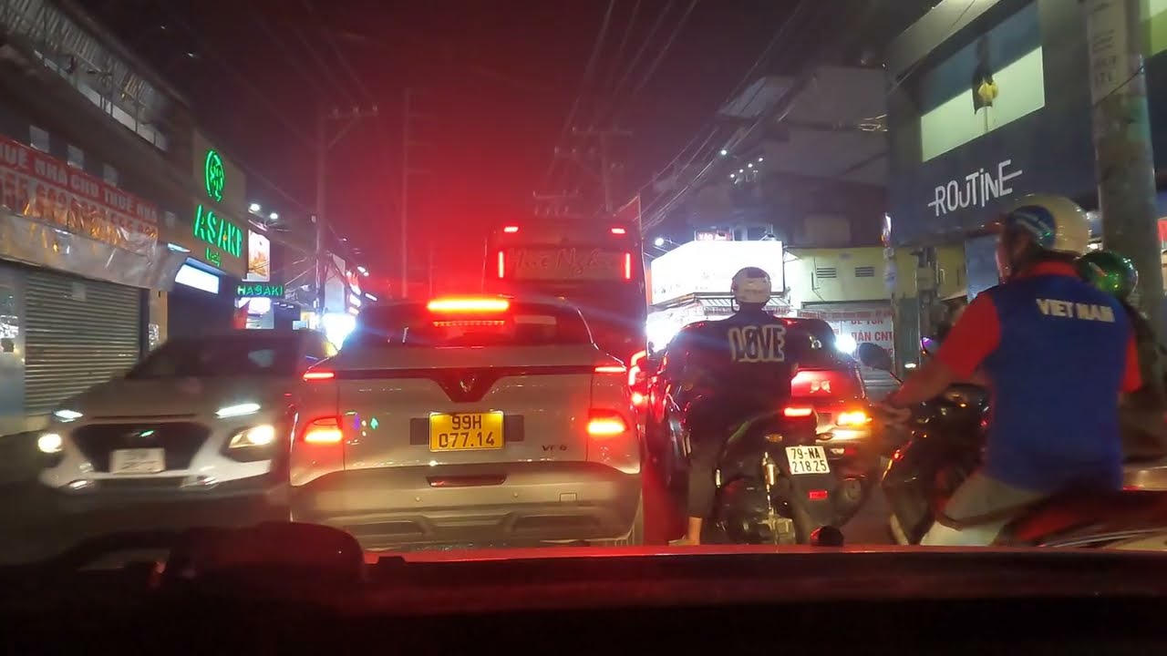 POV Saigon BAN ĐÊM | Âu Cơ – Kênh Tân Hóa – Kinh Dương Vương – Quốc Lộ 1A | Night Ride Saigon
