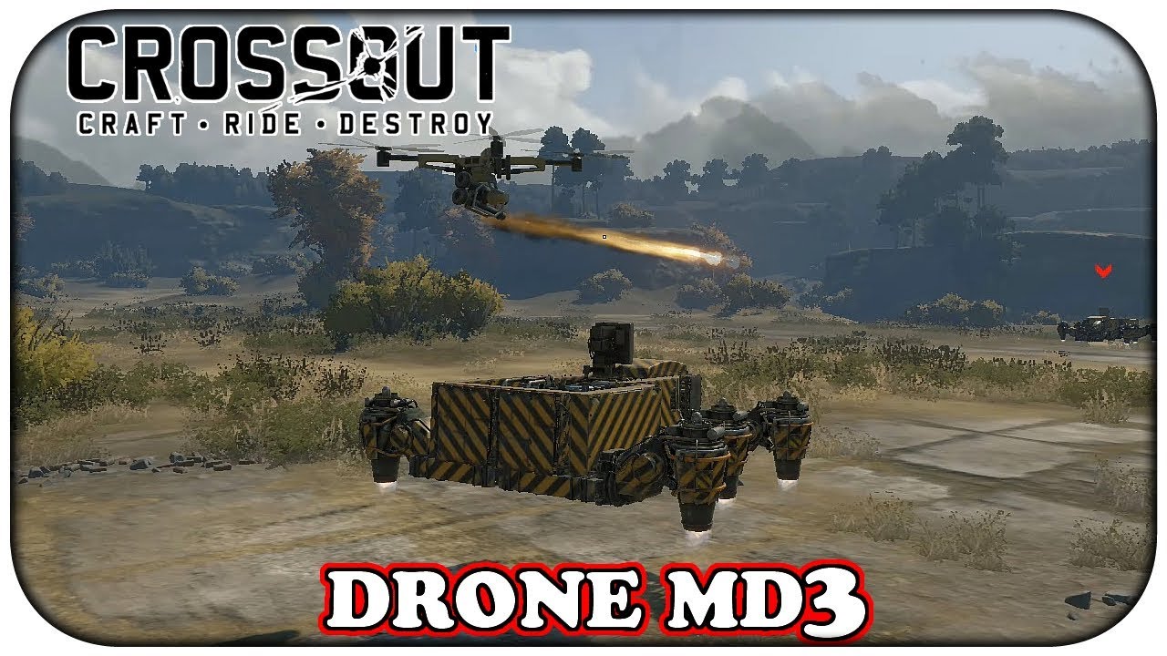 Crossout  - Testando o o Drone MD3-OWL, drone que lan&ccedil;a misseis (Gameplay PT BR)