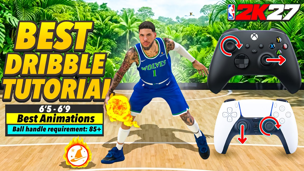 BEST DRIBBLE TUTORIAL For TALL BUILDS on NBA 2K27! w/ BEST DRIBBLE MOVES 2K27