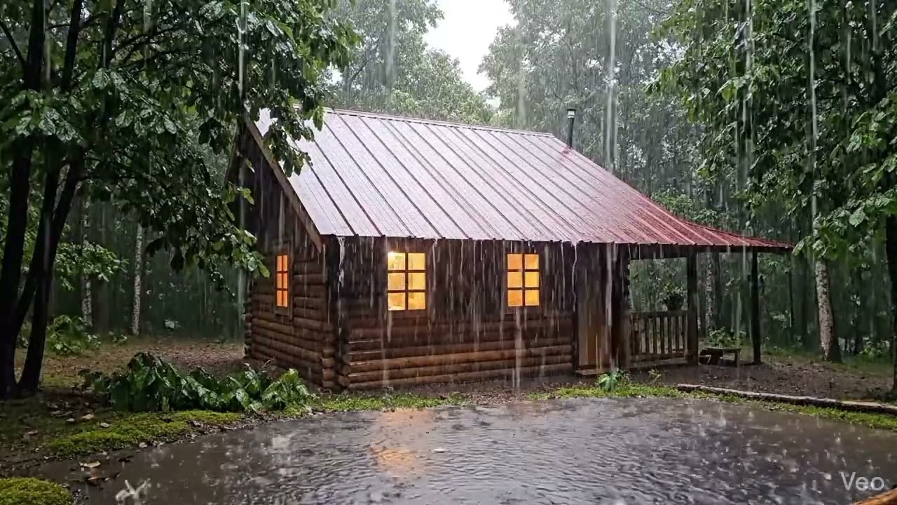 เสียงฝนตก กล่อมนอน เสียงฝนตกหนัก ไม่มีโฆษณา