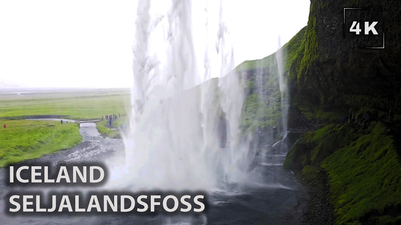 🇮🇸 Can You Walk Behind This Waterfall?!  Seljalandsfoss | Iceland  | 4K