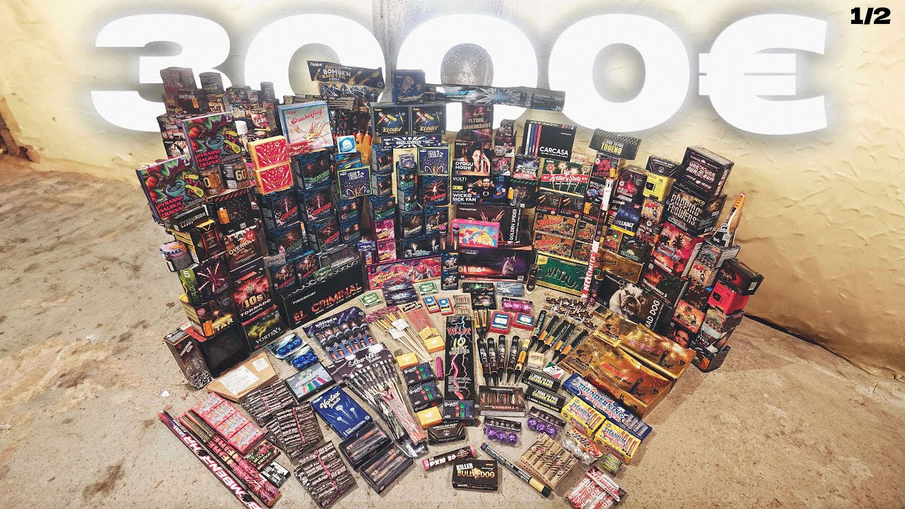 3000€ MEGA-FEUERWERKS UNBOXING! 🎇🚀 TEIL 1 [4K/50FPS]