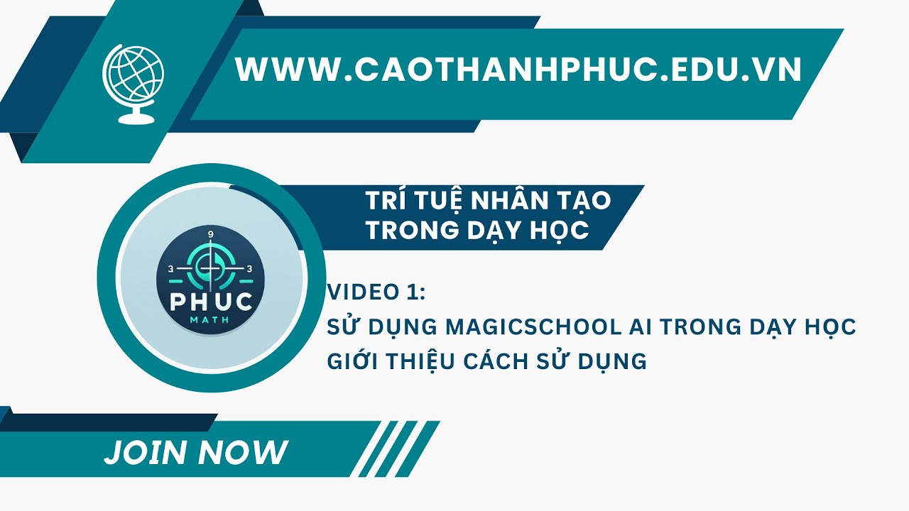Ứng dụng AI trong dạy học|Video 1: Sử dụng Magic school AI trong dạy học- Giới thiệu cách sử dụng