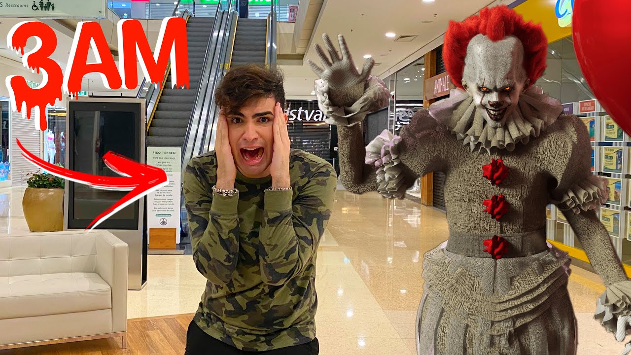 NUNCA VÁ AO SHOPPING AS 3:00 HORAS DA MANHÃ !!! IT A COISA APARECEU