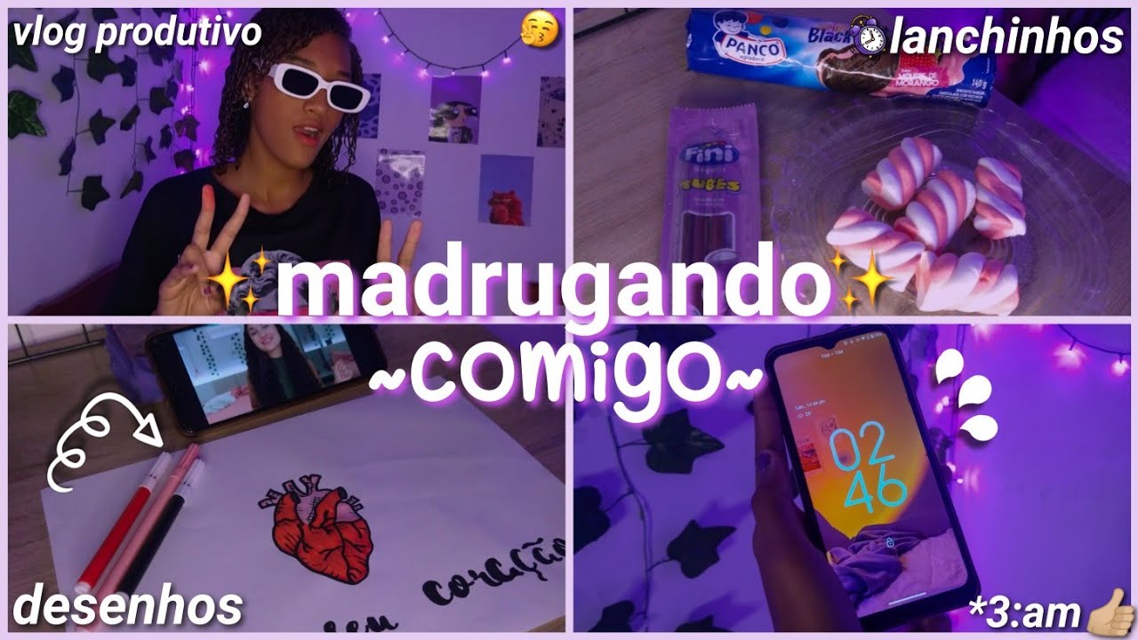 madrugando comigo✨🌆 | vlog produtivo, desenhos, marshmallow...
