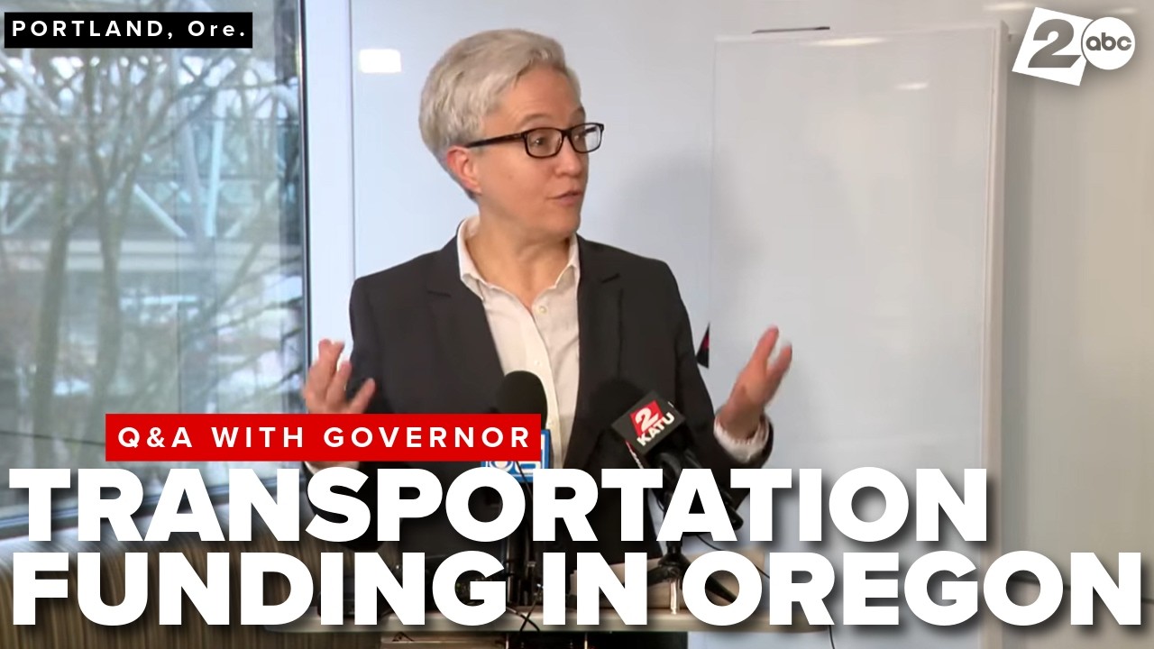 Governor Kotek speaks about transportation funding bill referendum, Oregon economic prosperity