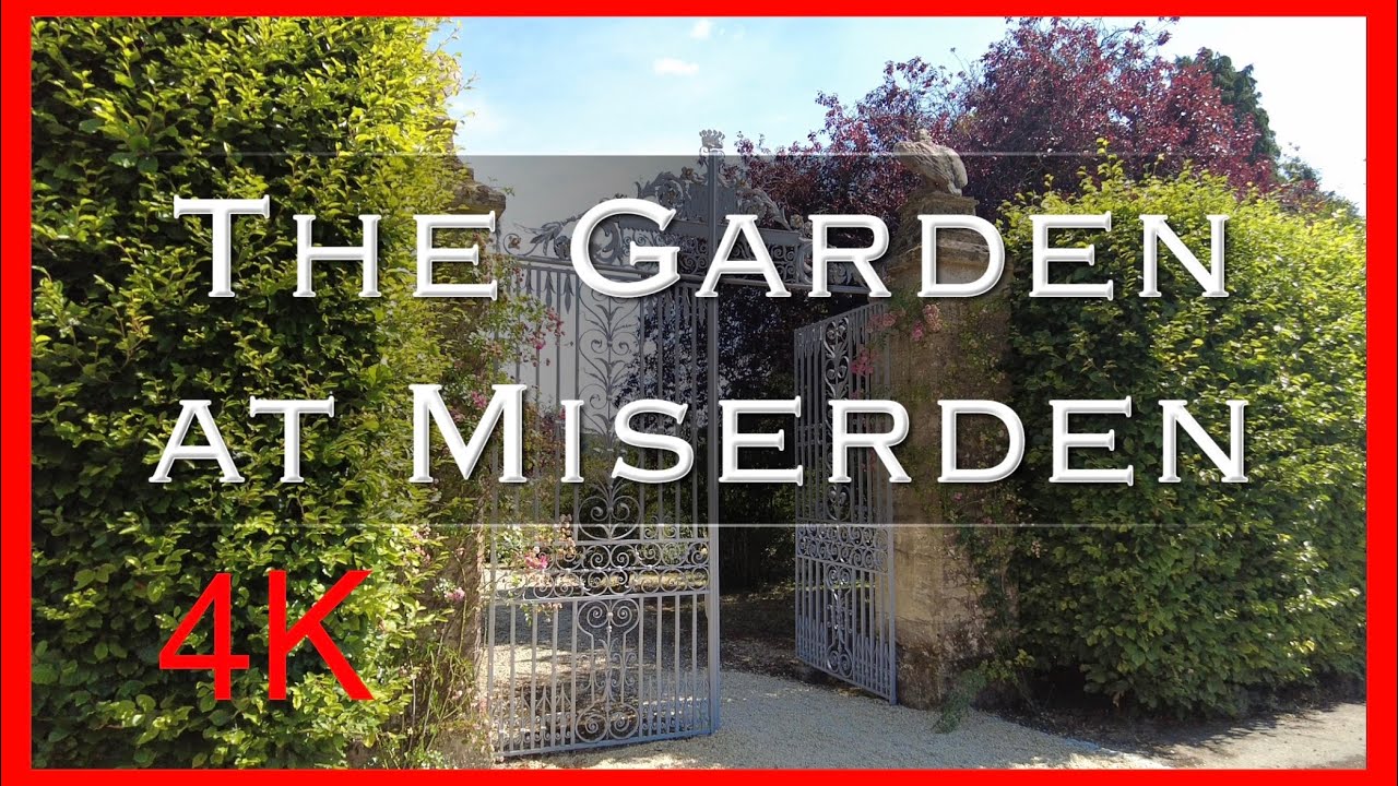 The Garden at Miserden a Cotswold village in England.  Filmed in 4K
