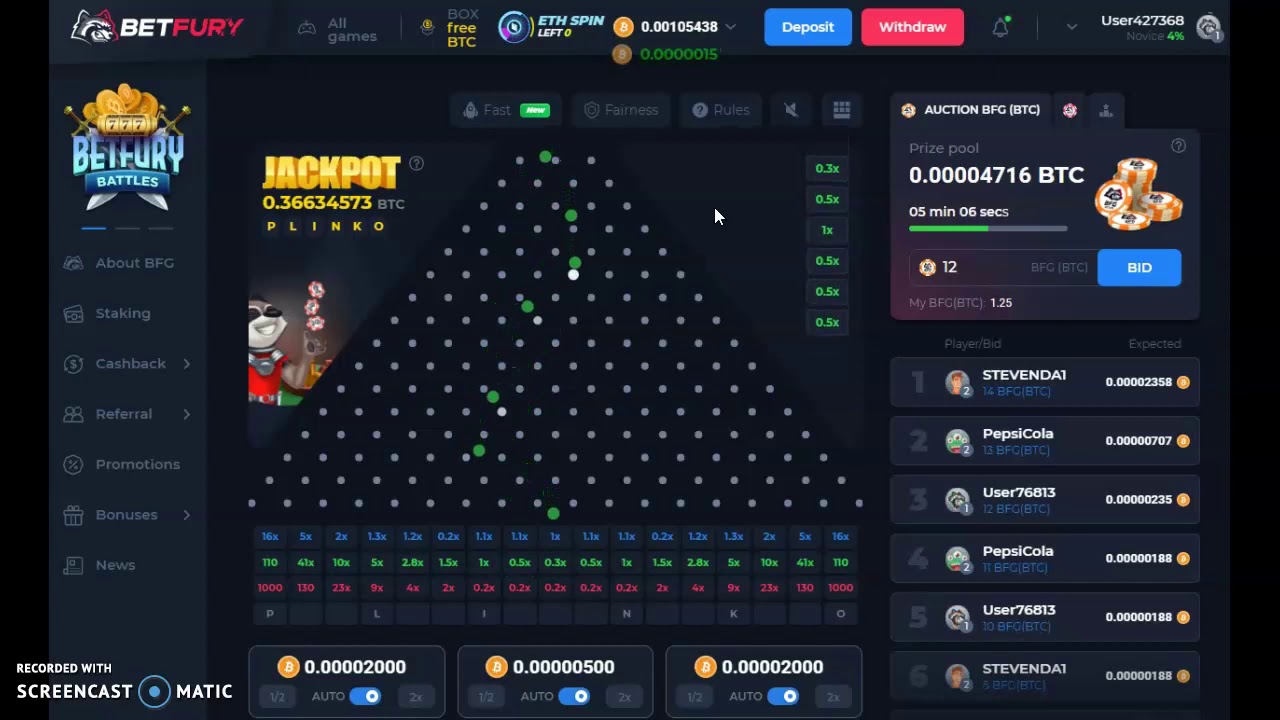 Bet Fury PLINKO