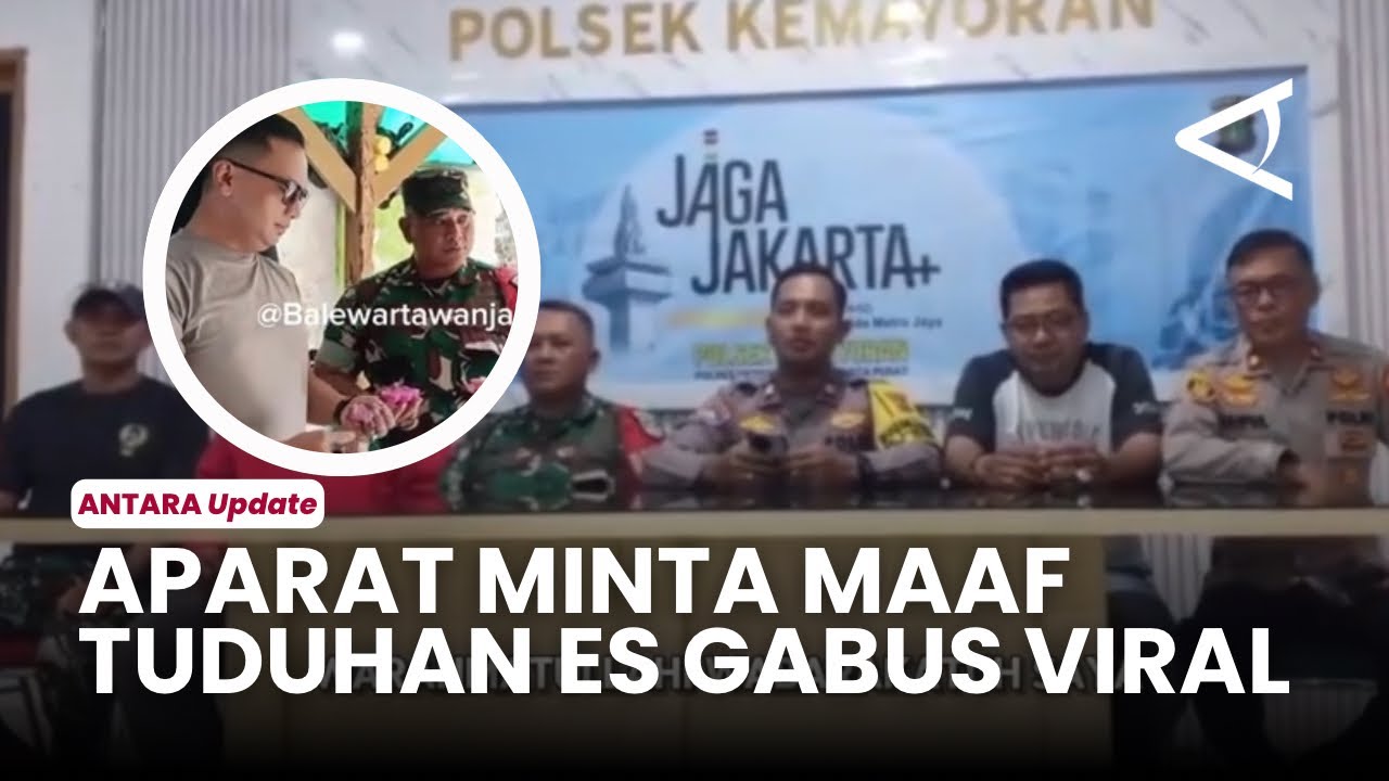 Viral Tuduhan Penjual Es Gabus Jadul Berbahan Spons, Oknum Dua Aparat Minta Maaf