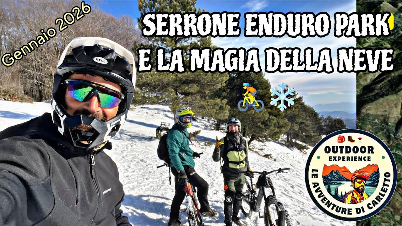📌 SERRONE ENDURO PARK E LA MAGIA DELLA NEVE (SUL MONTE SCALAMBRA) 🚴❄️