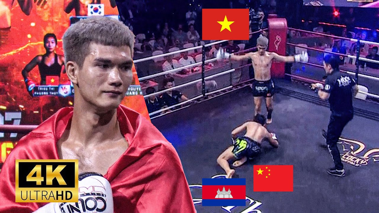 Cú Nã SẤM SÉT của kiện tướng Nguyễn Quang Huy khiến tay đấm Trung Quốc - Campuchia đỡ không nổi