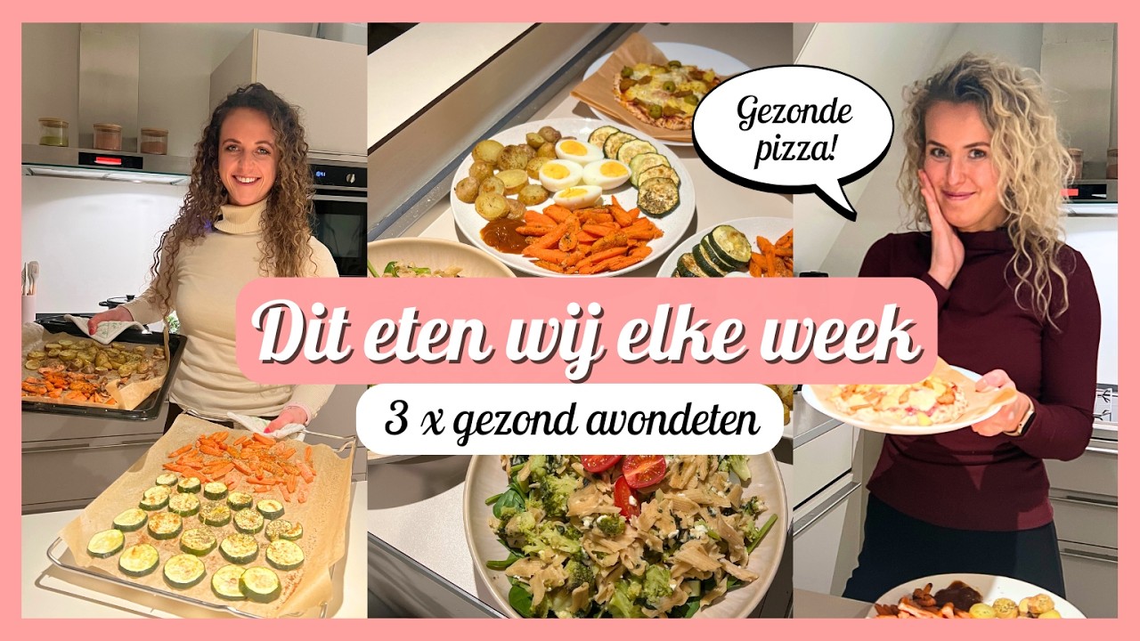 Hierna wil je NOOIT MEER een andere PIZZA! 😍🌱 - 3x AVONDMAALTIJDEN: Gezond, eitwitrijk en lekker! 🥚🍝
