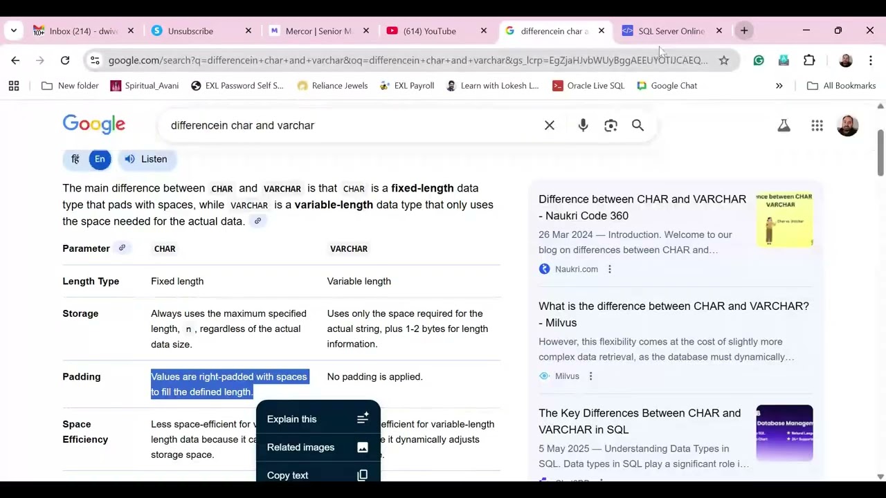 Data Analytics Course Batch 107 SQL Training : Session 5