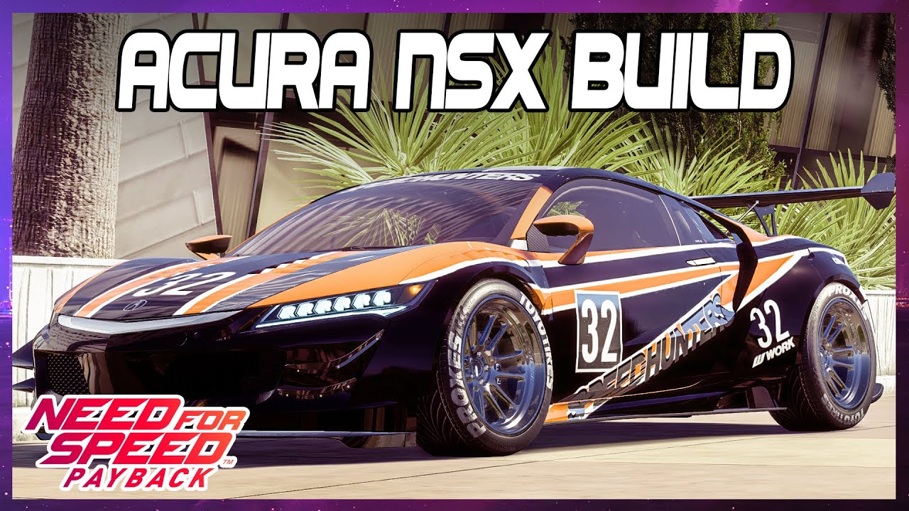 Need for Speed Payback Car customization - Acura NSX vinyl wrap build