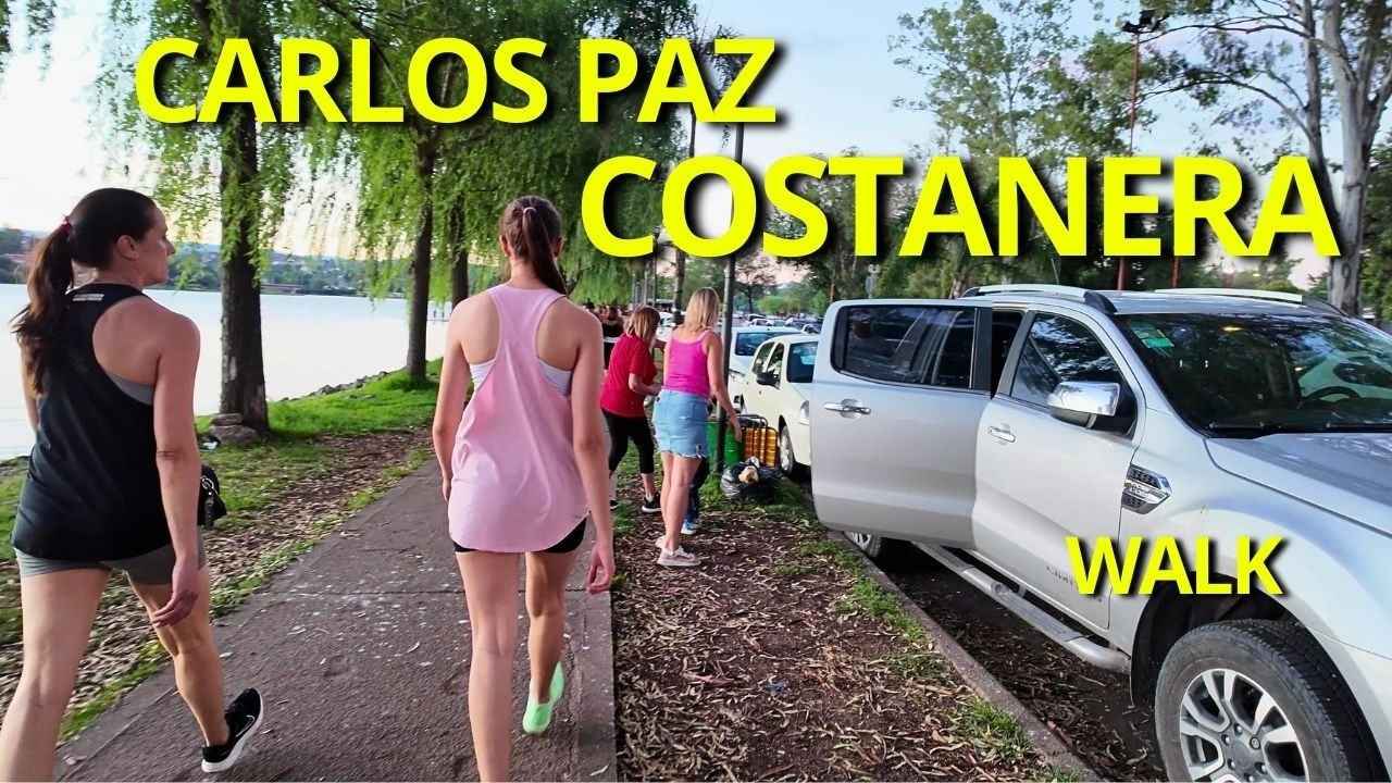 Así se ve la costanera de Carlos Paz de día 😲☀️ | Paseo junto al lago | Paso a Paso 4K