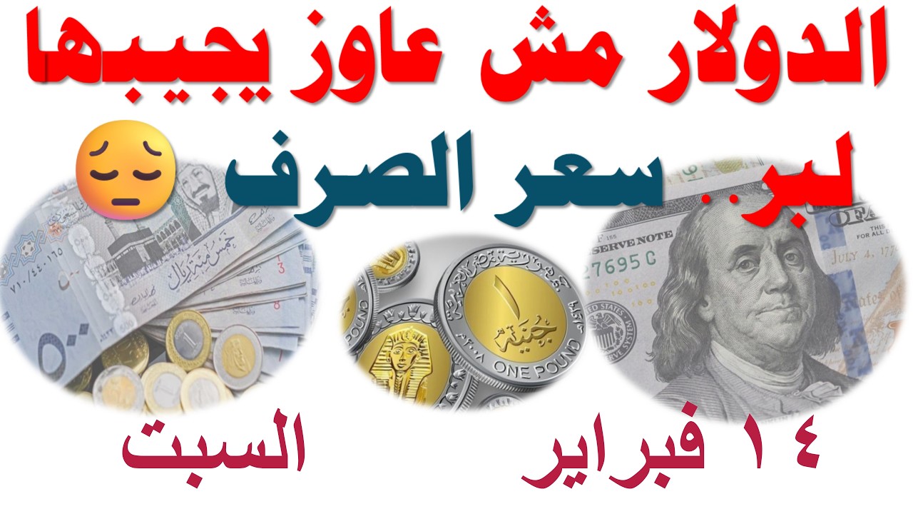 الدولار مش عاوز يجيبها لبر.. سعر الصرف 😔 | السبت ١٤ فبراير ٢٠٢٦ | سعر الدولار في السوق السوداء في م
