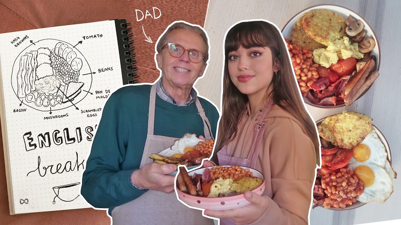 🇬🇧 Preparando un desayuno "FULL ENGLISH BREAKFAST" con mi padre inglés :)
