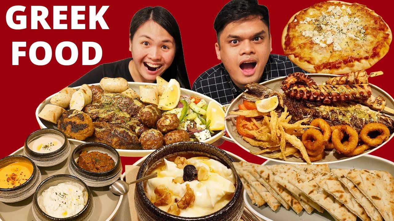 Халяльная греческая еда в Сингапуре! 🇸🇬 Кебабы и свежие морепродукты | Греческая уличная еда, ули...