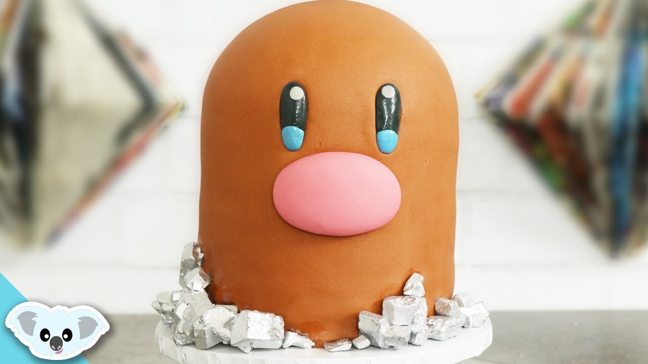POKEMON Diglett Cake | DETECTIVE PIKACHU |Cake Art | Koalipops
