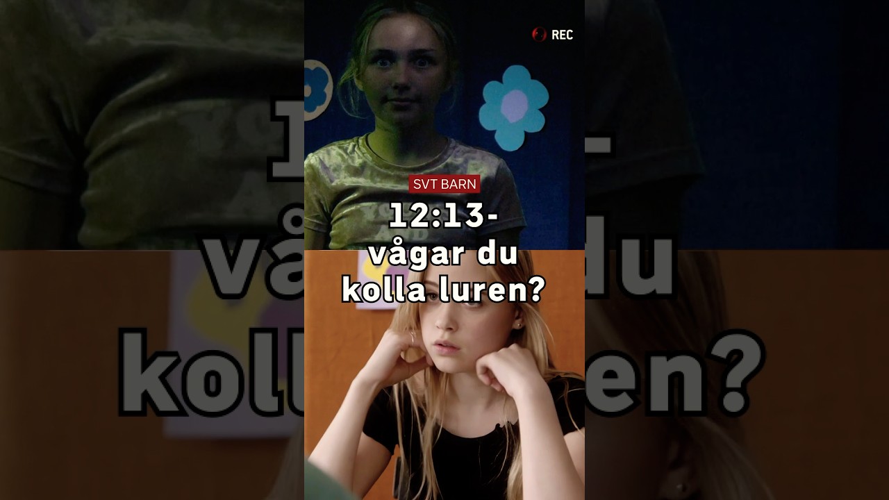 Rysliga serien 12:13 &auml;r tillbaka! V&aring;gar du se? #svtbarn  #svtplay  #svt #1213 #skr&auml;ck #jumpscare