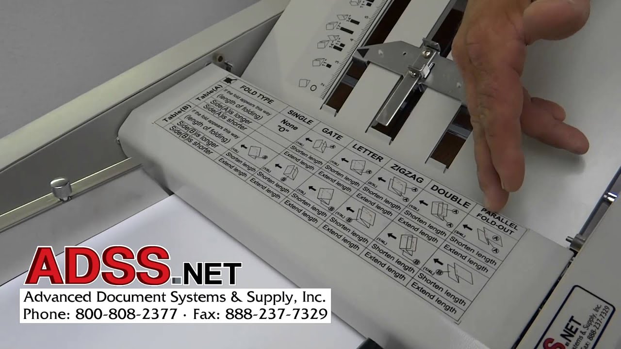 PF17 Paper Folder Demonstration