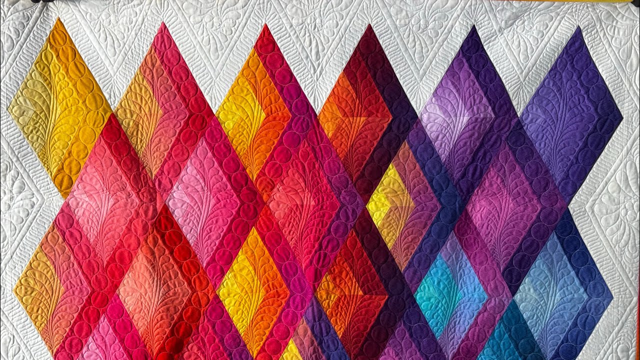 Diamonds O’ Plenty Longarm quilting