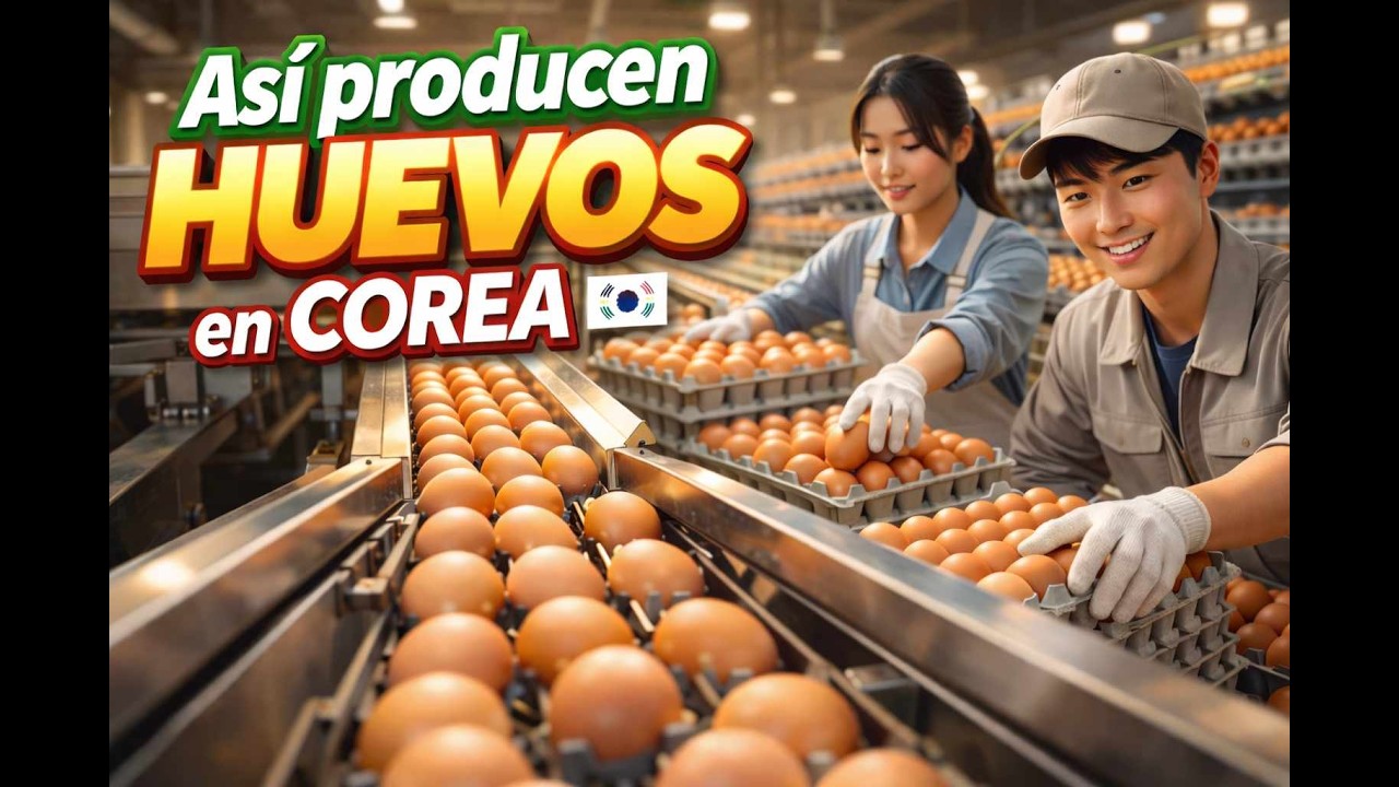 Así Funciona una Fábrica Coreana de Recolección y Procesamiento de Huevos