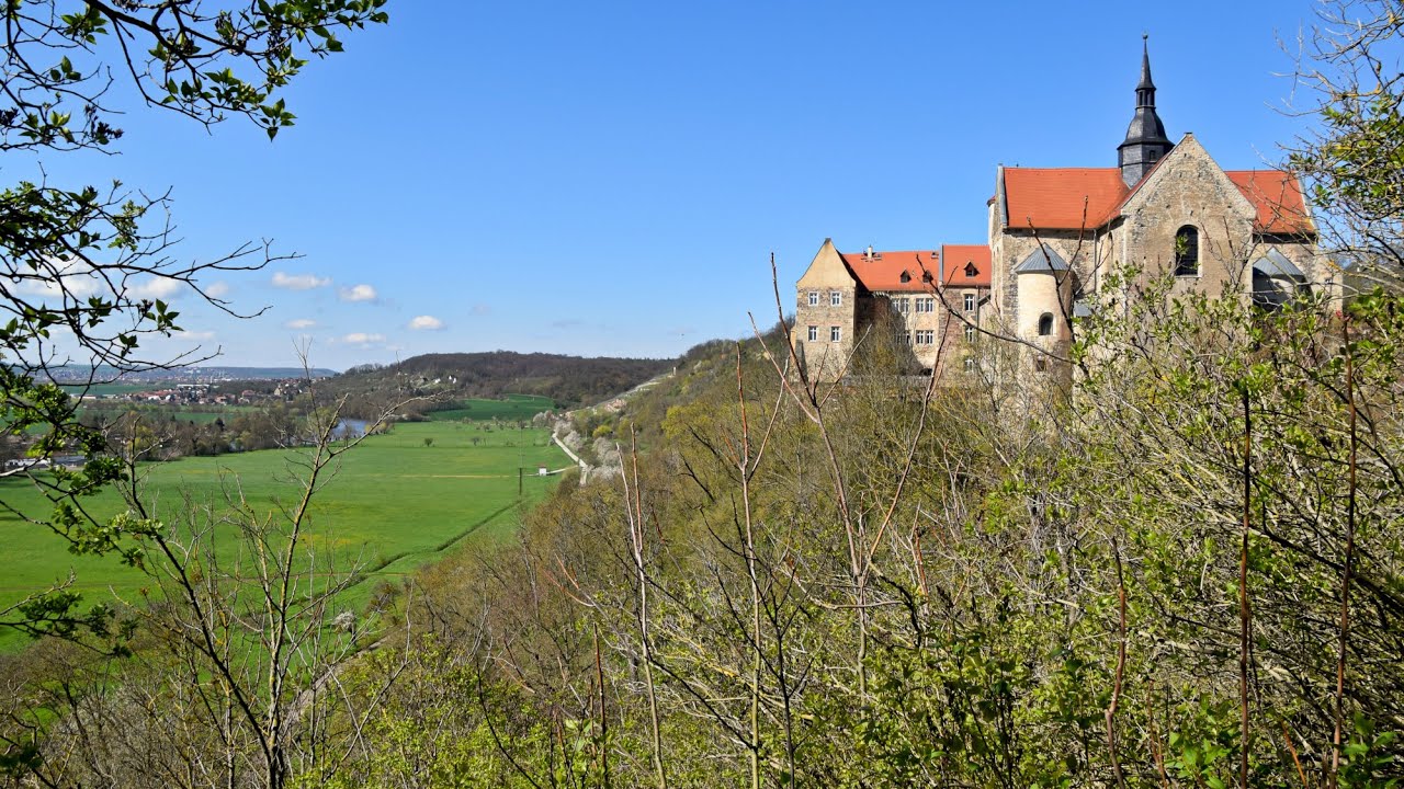 Herrliches Saaletal von Leißling nach Naumburg mit Burg und Höhle