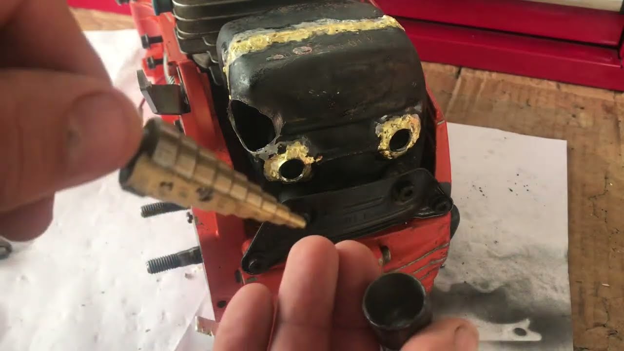Chainsaw Exhaust Muffler Mod - Husqvarna 372xp