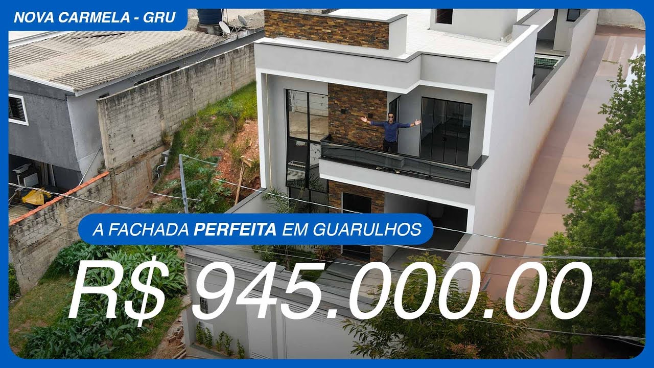 A casa mais linda à venda em Guarulhos-SP no bairro planejado Vila Nova Carmela