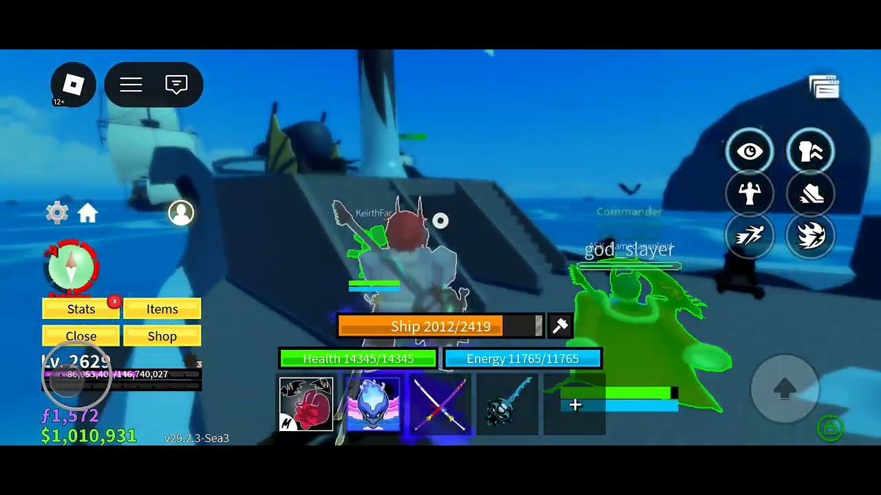 Doing sea beast hunt 