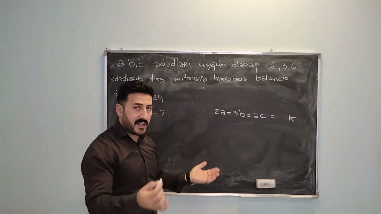 Düz və Tərs mütənasiblik - Mütənasiblik əmsalı-3-lüTənasüb qurmaqla məsəslə həlli#MİQ#DİM#Riyaziyyat