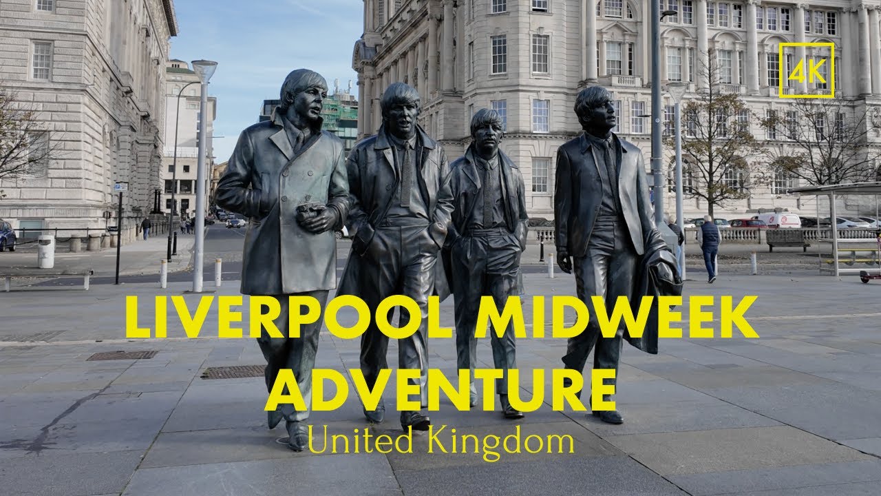 Liverpool, England | The Crowded Capital of The Beatles | Walking Tour 4K HDR 60fps