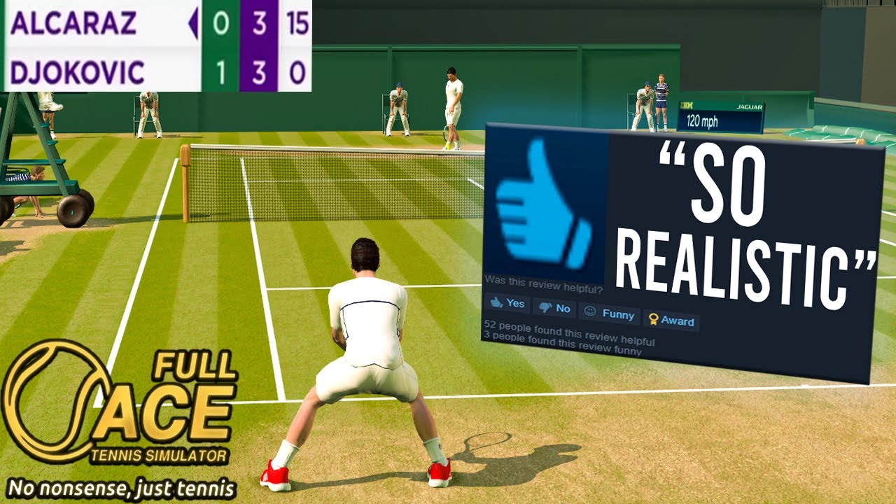 This Tennis game is AMAZING! (Full ace tennis simulator)
